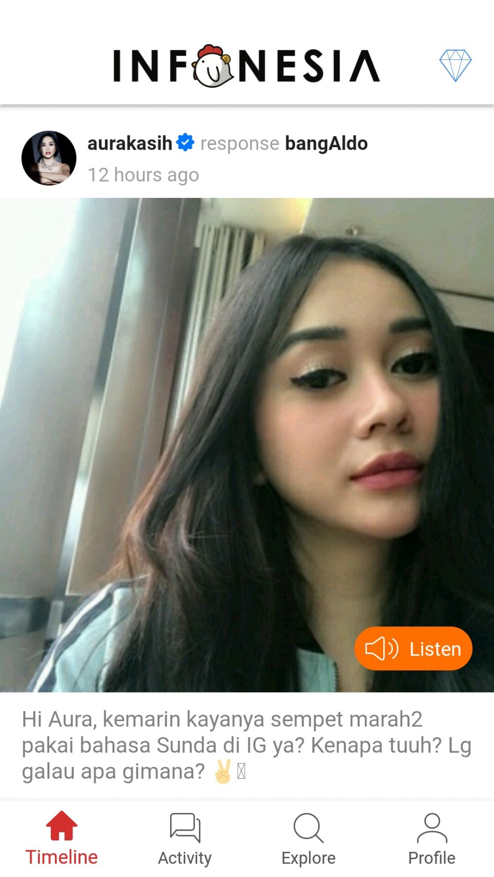 Sempat marah-marah karena dicap sombong, ini pembelaan Aura Kasih