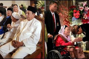 7 Foto kiai dan keluarga di nikahan Kahiyang-Bobby ini bikin adem 