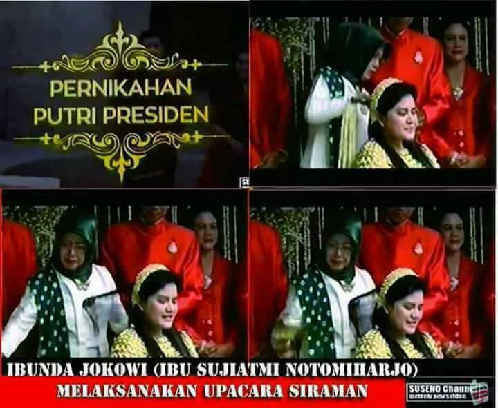 Potret Ibunda Jokowi di pernikahan Kahiyang-Bobby ini bikin pangling