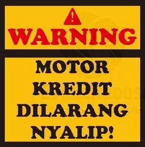 10 Stiker sepeda motor masa kini, isi pesannya adem dan bikin ngakak