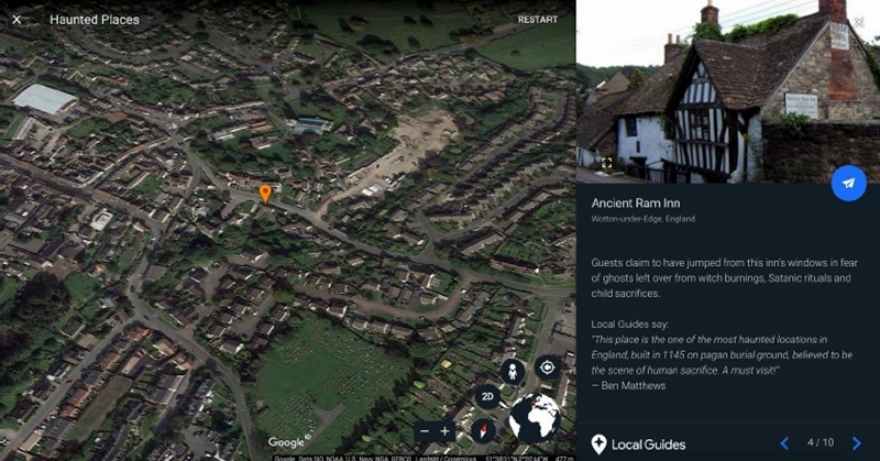 10 Tempat berhantu di dunia ini bisa kamu cari pakai Google Earth lho