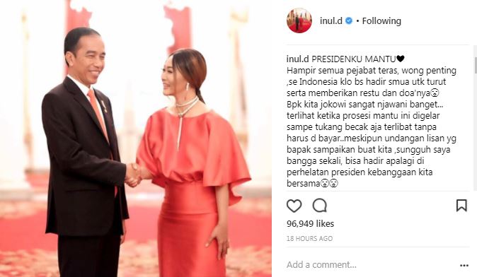 Tak hadiri nikahan Kahiyang, alasan Inul Daratista ini dipuji warganet