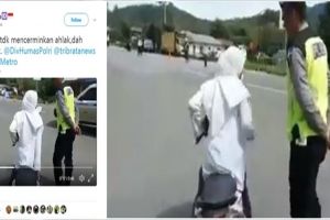 Mengumpat ke polisi saat ditilang, anak sekolah bikin geram warganet