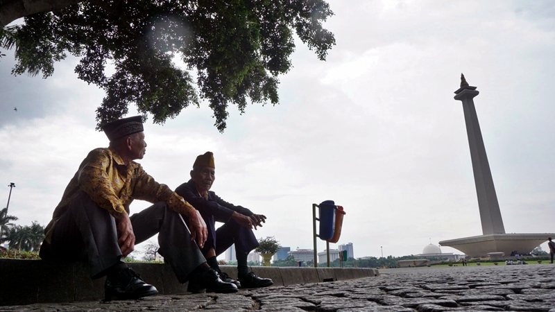 2 veteran Yogyakarta ini takjub lihat Jakarta, sampai terheran-heran