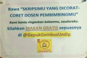 Warung ini gratiskan makan mahasiswa yang skripsinya dicoret dosen