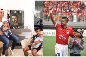 10 Kehangatan bintang sepak bola dengan anaknya, ini baru hot papa