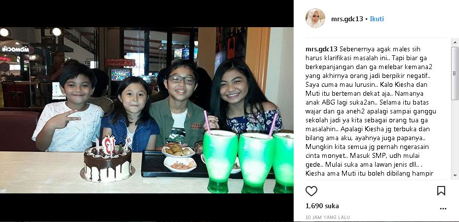 Beredar foto Kiesha Alvaro & pacar, ini klarifikasi Okie Agustina