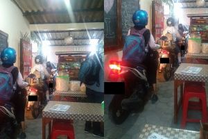 Ini kata pemilik warung yang dilewati motor dan menjadi viral