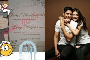 Beredar foto undangan pernikahan Marcel Chandrawinata dan Deasy
