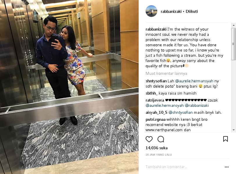 Unggah curahan hati di medsos, Aurel Hermansyah dan Rabbani putus?