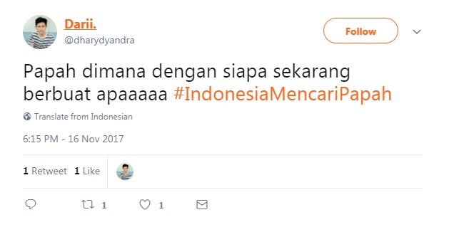 Selain kocak, 12 cuitan 'Indonesia mencari papah' ini mak jleb banget