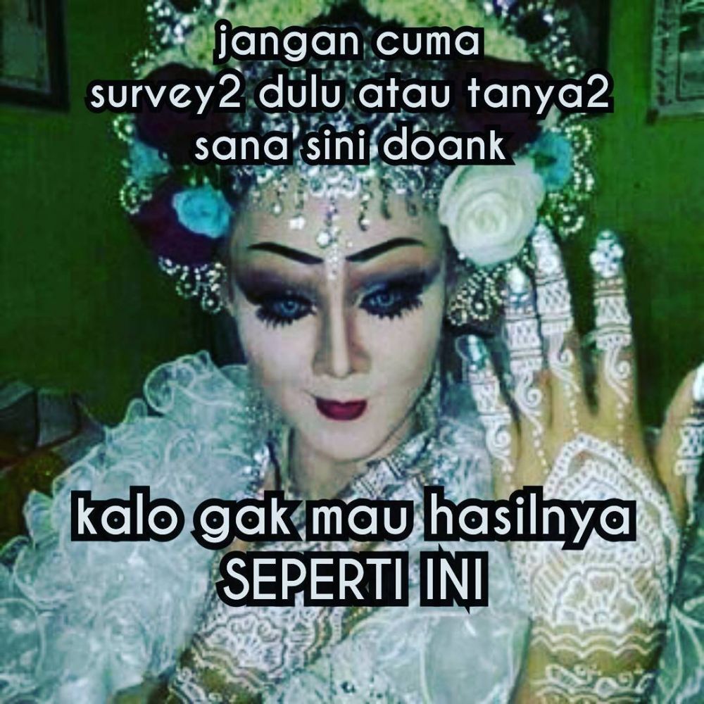 8 Meme 'wedding kocak' ini cerianya bikin nggak ragu ke pelaminan