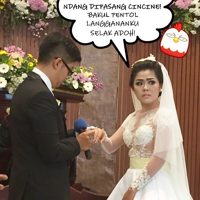 8 Meme 'wedding kocak' ini cerianya bikin nggak ragu ke pelaminan