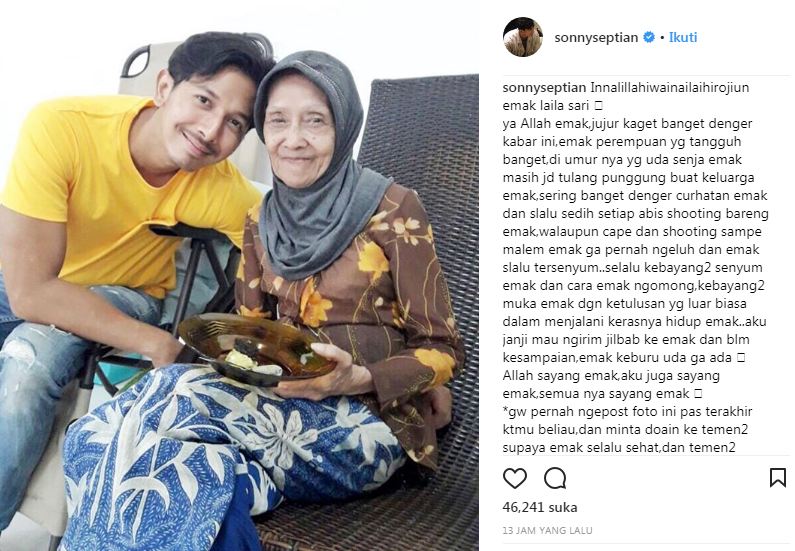 Laila Sari meninggal dunia, ungkapan 6 seleb ini bikin makin sedih