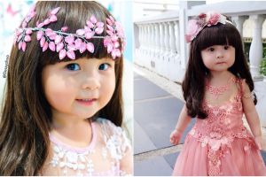 Crystabelle, balita selebgram yang suka pakai wig ini imut banget