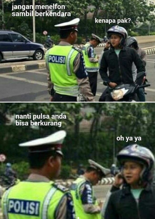10 Obrolan imajinasi antara polisi & warga ini absurdnya bikin ngakak