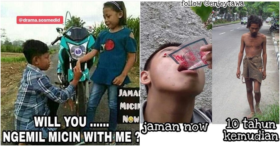 10 Meme kocak generasi micin, bikin pengen ngakak guling-guling