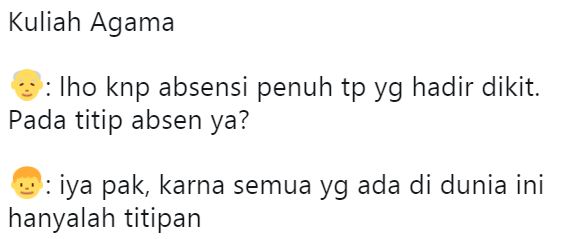Balada 10 obrolan mahasiswa ini bikin ketawa sekaligus gemes