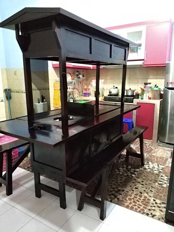 Gagal buka usaha, gerobak angkringan dijadikan kitchen set