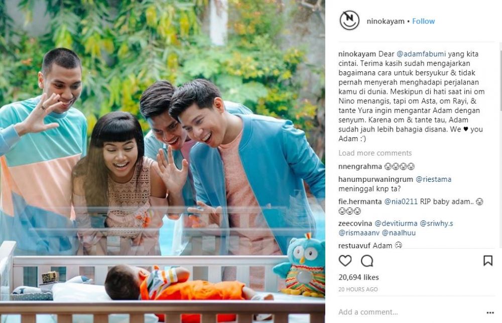 Bayi dengan penyakit langka meninggal dunia, seleb Tanah Air berduka
