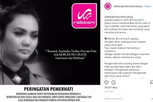 Bagikan kerudung gratis untuk Rina nose, Rabbani dihujat warganet 