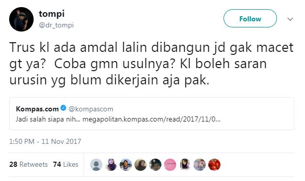 6 Cuitan kritis Tompi terhadap pemerintahan Anies-Sandi
