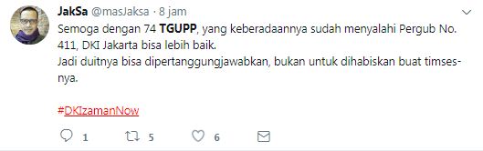 Respons warganet soal kenaikan dana Tim Gubernur Anies, menohok banget