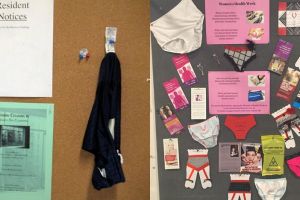 8 Celana dalam temuan ini dipajang di papan pengumuman, jijik banget