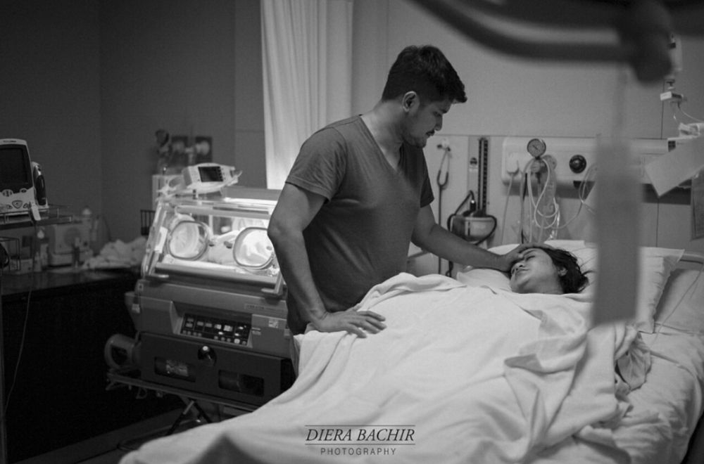 7 Momen haru kelahiran anak pertama Puadin Redi-Ryana Dea