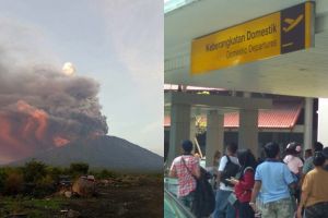 7 Momen terkini Bandara I Gusti Ngurah Rai, 445 penerbangan ditunda