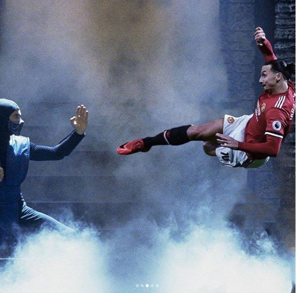 7 Foto editan gokil comeback Ibra bersama MU, bikin lawan ketar-ketir