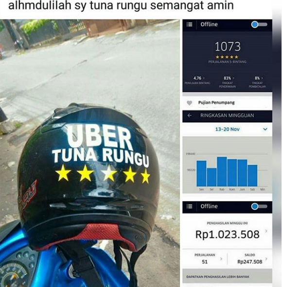 10 Potret perjuangan driver ojol ini bikin kamu stop keluhkan keadaan