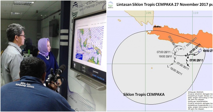 BMKG ingatkan cuaca ekstrem 3 hari ke depan dampak siklon Cempaka