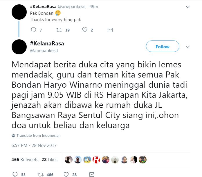 Tokoh kuliner Bondan Winarno 'Maknyus' tutup usia
