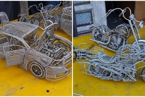 15 Karya seni dibikin hanya dari kawat tapi hasilnya mengagumkan