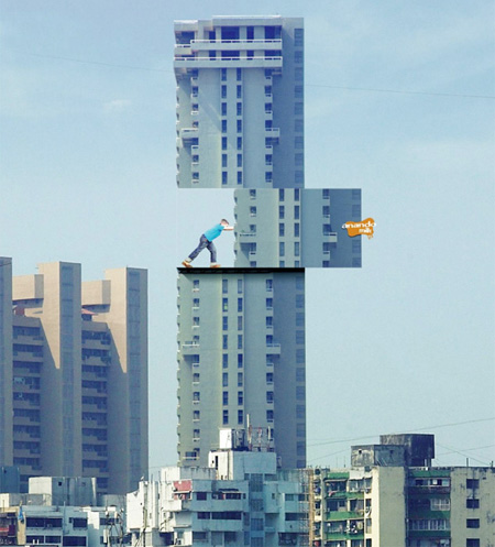 10 Iklan kreatif memanfaatkan gedung, idenya di luar kepala