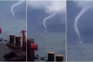 Mengerikan, amukan badai Dahlia terekam di perairan Selat Sunda