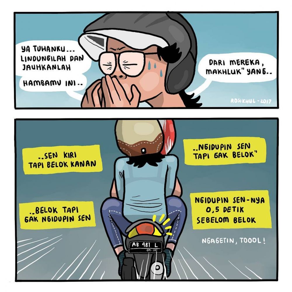 4 Komik kejadian menyebalkan di jalanan, bikin ikutan kesel