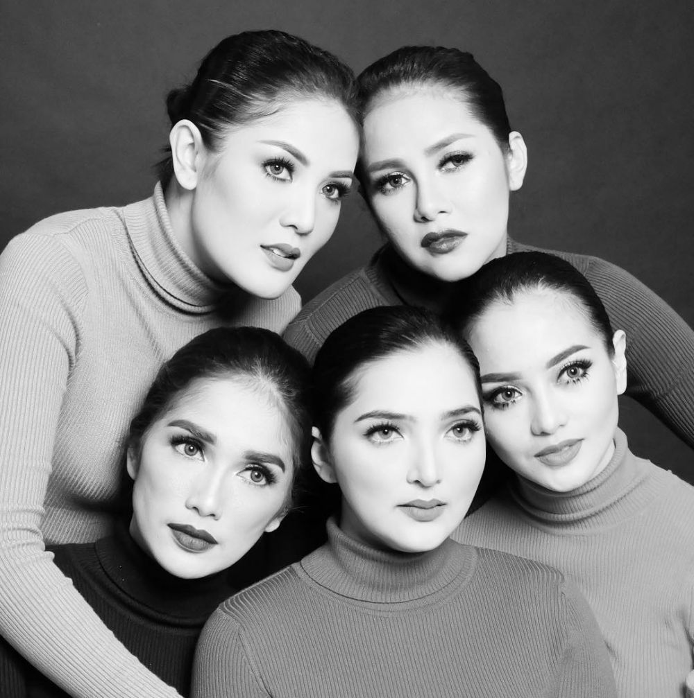 6 Gaya Ashanty & sahabat sesama artis saat pemotretan, glamor abis