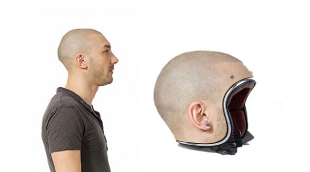 10 Desain helm unik bikin ngakak, ada yang berbentuk tabung elpiji