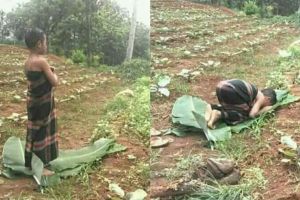 Peristiwa bocah salat beralaskan daun pisang bikin warganet terharu