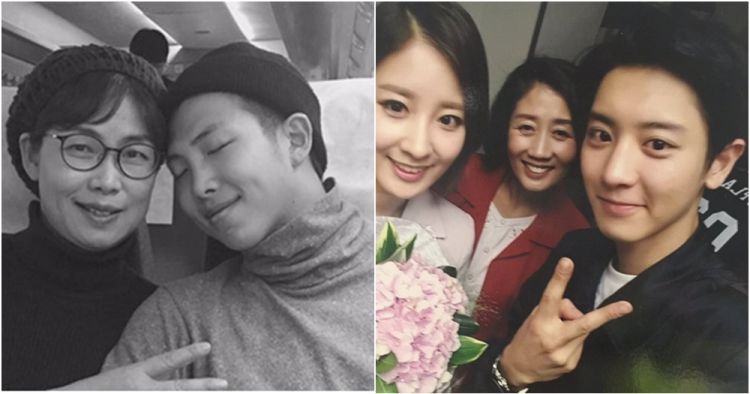 Potret kedekatan 7 idol K-Pop cowok dengan ibunya ini ...