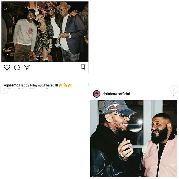 Agnez Mo dan Chris Brown kepergok hadiri acara ultah DJ Khaled