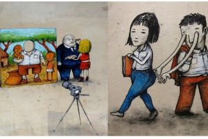 15 Ilustrasi sindir keras ironi hidup era sekarang, menohok abis  