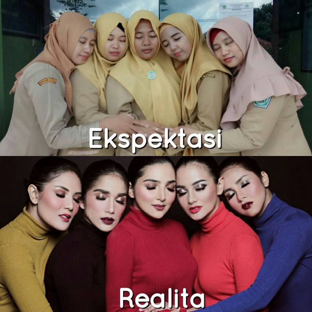 8 Foto parodi warganet ikuti gaya Ashanty dan sahabat ini kocak abis