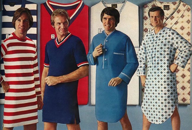 13 Iklan fashion cowok 70-an ini meriah banget, posenya bikin geli