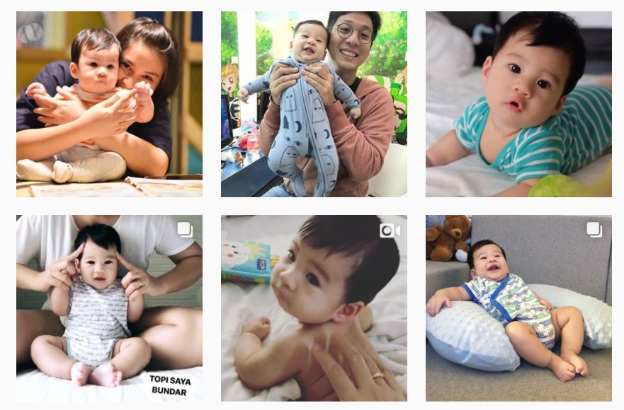 Belum berusia setahun, bayi artis ini sudah punya follower bejibun
