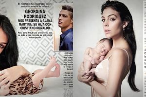 Usia belum sebulan, anak Cristiano Ronaldo sudah jadi cover model