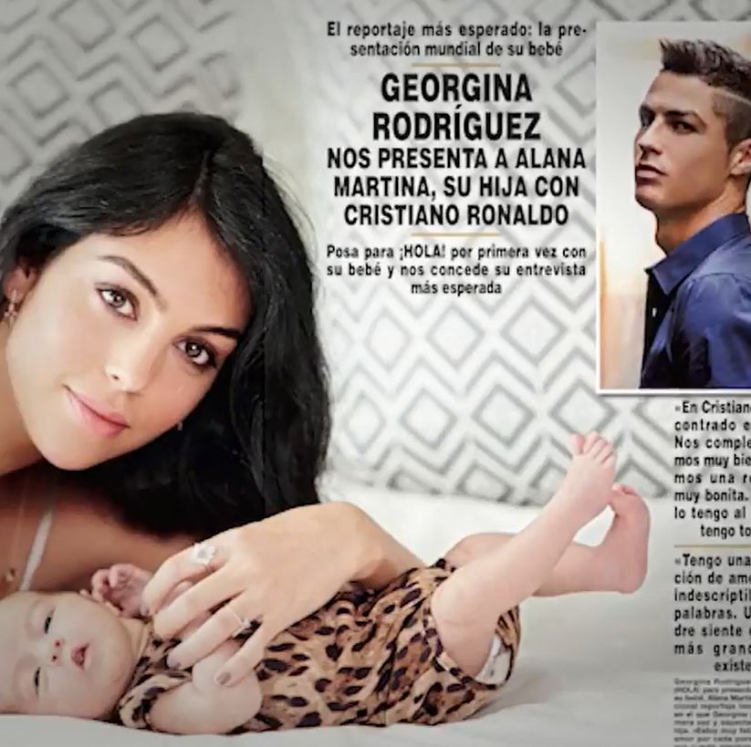 Usia belum sebulan, anak Cristiano Ronaldo sudah jadi cover model