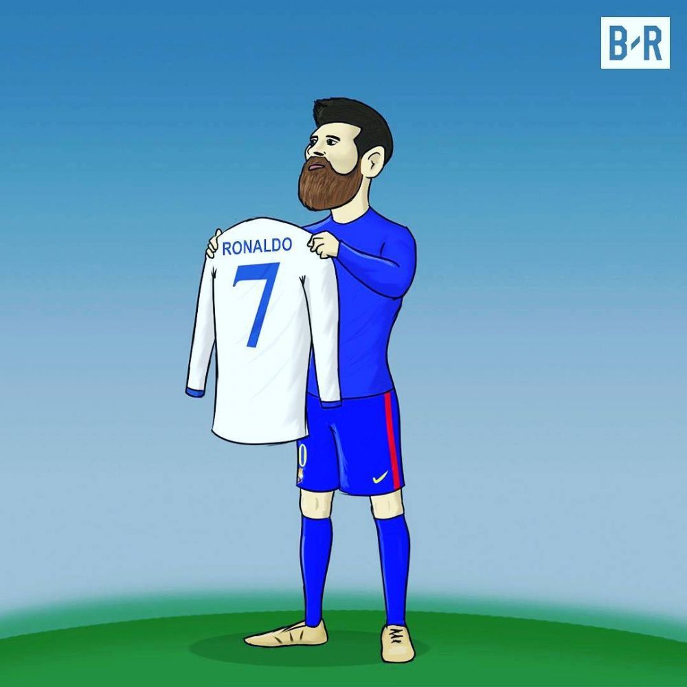 Kalah dari Ronaldo di Ballon d'Or, 10 Meme Lionel Messi ini kocak abis